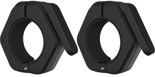 Omana Olympic Barbell Collar 2 Pcs Barbell Clamps & Collars for 2 Inch Bar Quick Release Non Slip Clips Locking Secure Olympic Powerlifting, Home & Gym Strength Training