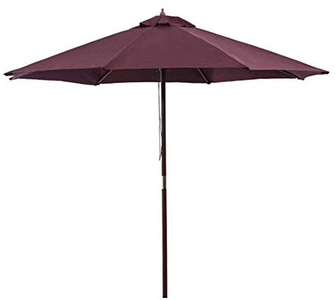 QXIWAOE Ombrellone da Sole a sbalzo da 3,0 m, Grande ombrellone da Giardino in Alluminio, Leggero, Robusto, Protettivo dai Raggi UV, per Spiaggia/Piscina/Patio/Tenda da Riparo all'aperto, Buono