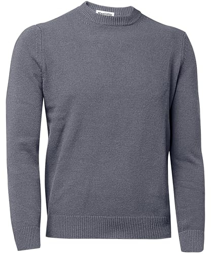 Maglifilo - Maglione Uomo 100% Lana Pregiata 2 Fili Finezza 6 Girocollo - Spesso, Morbidissimo e Caldissimo
