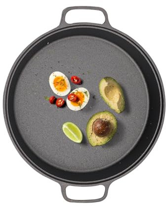 GAOUSD - Sartén antiadherente de 22 cm con doble asas, sartén para tortillas, revestimiento antiadherente, cacerola de inducción, compatible con varias estufas