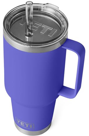 YETI Rambler Gobelet avec couvercle à paille, violet outremer, 1,2 l