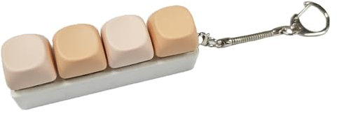 Keyboard Fidget Toy, Keyboard Fidget, Fidget Keyboard, Keyboard Keychain, Keyboard Clicker Fidget, Fidget Toys Keyboard, 4 Button Fidget Keyboard Keychain, Fidget Toys for Stress Relief and Gift