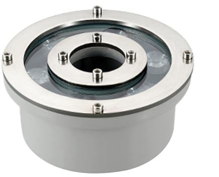 Luces De Fuente, Foco Subacuático De Bajo Voltaje De 12V/24V Resistente Al Agua IP68 Con Orificio Central, Para Iluminación De Estanques, Piscinas Y Fuentes De Agua Para Jardines(Warm White 3000K,6W(1