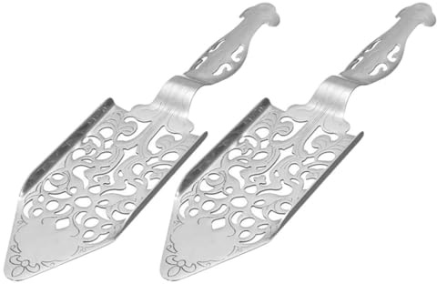 Ipetboom 2pièces Cuillère à Absinthe Acier Inoxydable Filtre Portatif Pour Absinthe Accessoire De Bar Pratique