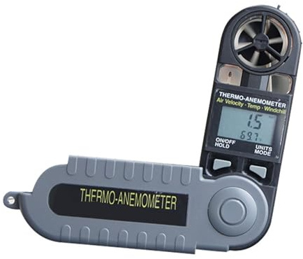 Anemometer, Handheld Pocket Wind Speed Range1.1-20m/s 0.1m/s Digital Anemometer Meter,for Measuring Wind Speed