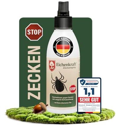 Zeckenspray Menschen Anti Zecken Spray Zeckenschutz Haut Kleidung 200 ml | Langzeitwirkung für Erwachsene & Kinder, ideal für Wandern, Camping, Garten, Wald, Reisen, Joggen, Picknick & Outdoor