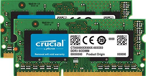 Crucial CT2KIT25664BF160B Kit de memoria RAM de 4 GB (2GBx2) (DDR3L, 1600 MT/s, PC3L-12800, SODIMM, 204-Pin)
