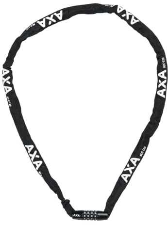 AXA Styv svart kod cykel kedjelås – svart, 1 200 mm x 3,5 mm