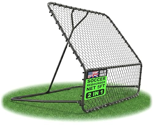 QuickPlay PRO Rebounder Adjustable Angle Football Trainer Available in 3x3', 5x5' & 7x7' | Football and Multi-Sport Rebounder