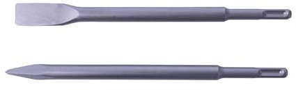 Scheppach | Jeu de 2 burins | Plat & Pointu | Original | Ø13,5mm | Longueur 250mm | SDS-Plus | Pour Perforateur DH1300Plus | Accessoires | Consommable