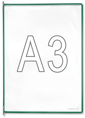 Tarifold Klarsichttafel - VE 10 Stk, für DIN A3, grün - Klarsichttafeln Sichttafelsysteme Klarsichttafelsysteme Dokumentenhalter