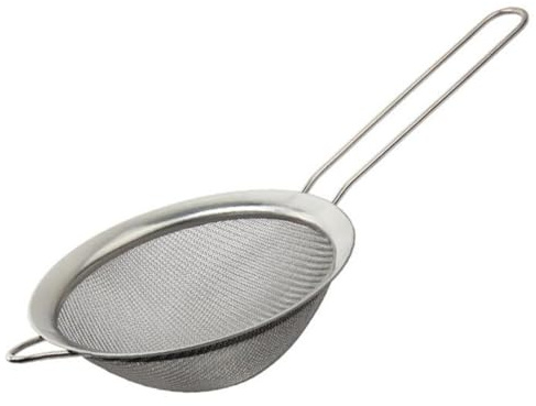 Passoire alimentaire en acier inoxydable, maille fine, passoires et tamis, fabriqué pour thé quinoa, soupe, tamiser, cuire, filtrer et bien plus encore