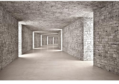 murando - Fototapete selbstklebend Tunnel, 490x280 cm, Schlafzimmer, modern | Selbstklebend ohne Kleister, Full HD Druck, ideal fürs Wohn- oder Schlafzimmer, schnelle Montage, lichtbeständig, geruchsfrei