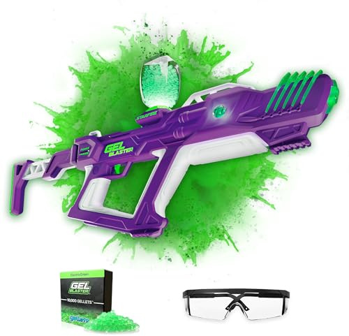 Gel Blaster Starfire XL - Glow-in-The-Dark Supersized Toy Gel Blasters with Water Based Beads - Semi, Full-Auto, Triple Burst Modes & Adjustable FPS - Outdoor Games & Toys - Ages 14+