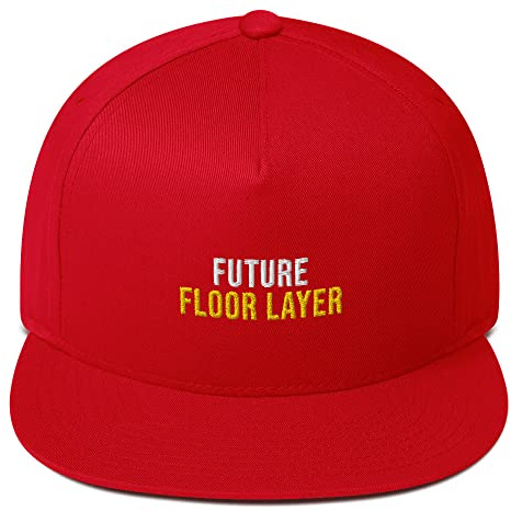 Future Floor Layer Hat (Embroidered Flat Bill Cap) Floor Layer Apparel