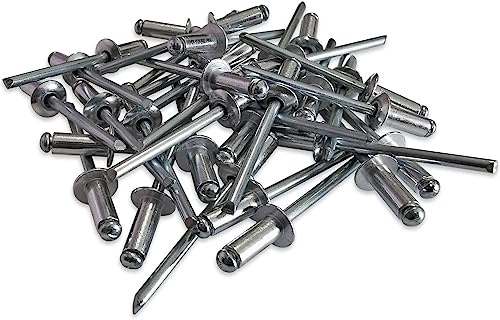 500 RIVETS ALU TETE STANDARD DE 4.8 X 12 TIGE ACIER