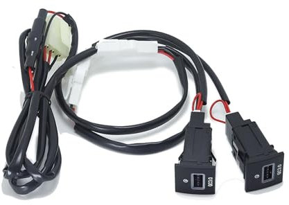 Presa caricabatteria for auto rapida 12V/24V Adattatore di alimentazione for presa di ricarica USB QC3.0 Tipo PD for Golf 6 5 MK5 Scirocco 06-12 (Color : Double QC3.0)