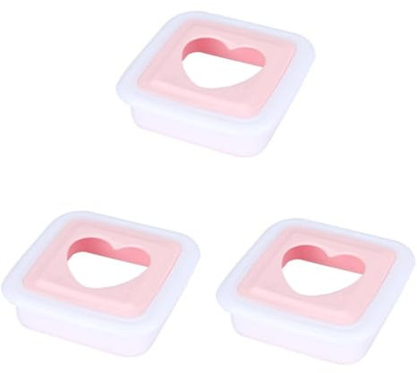 TOPBATHY 3pcs Boys and Girls Sandwich Cutters Heart Shape Bread Cutters Safe for Boys and Girls Lunch