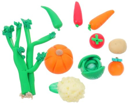 BESPORTBLE 10pièces Mini Statues De Carottes Décoratives Fruits Artificiels pour Maison De Poupée Ornements De Légumes Réalistes pour Paysage De Jardin Décor De Carotte Simulation