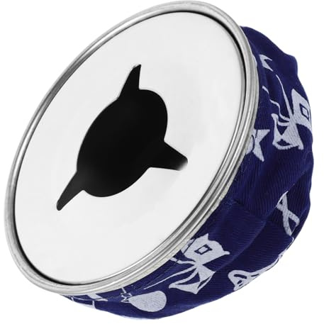 Garneck Posacenere da Barca Antivento in Acciaio Inox, Portatile e Compatto, per Sigari su Yacht e Patio, Design a Sacco di Fagioli Blu