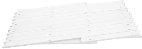 VILLCASE Enrejado De Madera para Plantas Trepadoras De Interior y Exterior, Panel De Pared Ajustable Blanco H44, Soporte para Jardín Compacto, Valla Decorativa Multifuncional