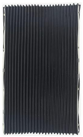 Machine Guard Dust Cloth, Rubber Accordion Way Cover for Milling Machine 400x600mm/15.75x23.62 inches Black 3# 4#
