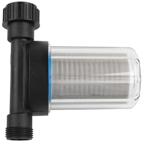 Filtre de tuyau d'arrosage, 150 mailles en acier inoxydable pré-filtre avec connecteur 6 robinets, système d'irrigation goutte à goutte, équipement agricole