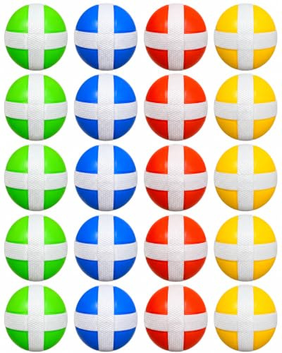 YIPFEN 20 Pelotas de Repuesto para Niños y Adultos, Juego de Lanzamiento con Dardos y Disco, Ideal para Interior y Exterior, Fiestas y Navidad