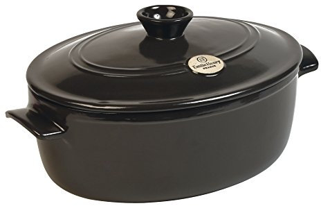 Emile Henry EH794560 Cocotte Ovale, Carbone