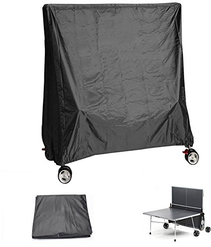 JPudinor Tischtennisplatte Abdeckung, Schutzhülle Wasserdicht UV Beständig Hülle für Tischtennisplatten Ping Pong Tisch 165 x 70 x 185 cm