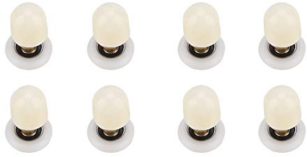 Garosa Duschkabine Rollen – Glastürrolle für Schiebetüren, Ersatzteile aus Messing und ABS, 8pcs (25mm) – Badezimmer Zubehör, Dusche, hochwertig