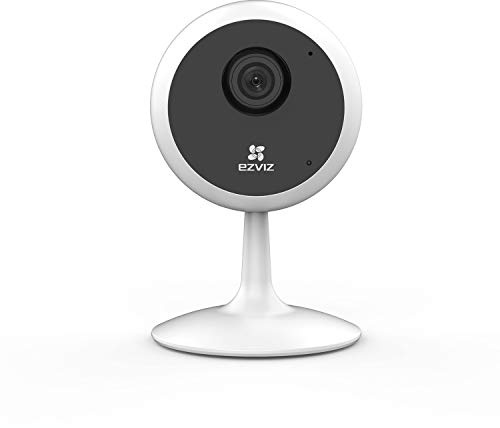 EZVIZ C1C 1080P Telecamera di sorveglianza Wi-Fi per interni, Visione notturna 12 m, Audio bidirezionale, Rilevamento del movimento, 130 grandangolare, Wi-Fi 2,4 Ghz, Compatibile con Alexa