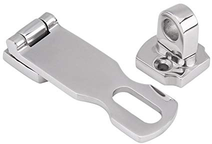 Marine Lukenverschluss, Marine Boot Schloss Verriegelung, Edelstahl Boot Tür Hatch Scharniere Verriegelung Verschluss Klemme Anti Rassel Marine Luke Verschluss Boot Locker Latch 75MM