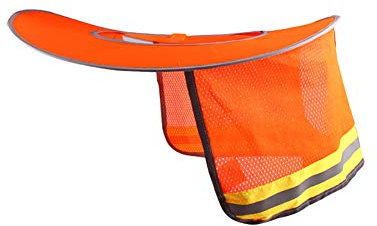 YZJJ 1 Stück Schutzhelm Sonne Schild Hals Schutzhelm Sonnenschirm Hoch Sichtweite Sonne Schild für Voll Standard Rand Schutzhelme Konstruktion und Landschaftsbau