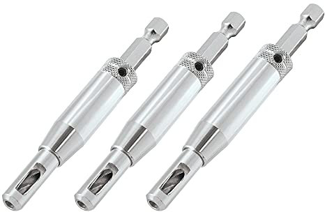 Trend Quick Release 3 Piece Drill Bit Guide Set, Schnellspanner mit 1/4 Zoll Sechskantschaft für den Einsatz in Schnellwechselbohrmaschinen, QR/DBG/SET