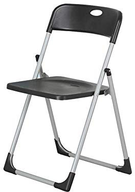 Sgabello sedia pieghevole metallo schienale gamba in metallo 94 * 49 cm