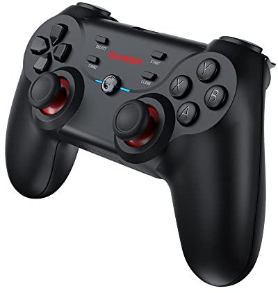 GameSir T3s Wireless Controller for Windows PC/iOS & Android Phone/Tablet, Bluetooth Game Controller for Switch, Mobile Gamepad for Apple Arcade MFi Games with Adjustable Vibration, 4 Levels Turbo
