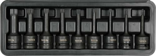 Yato YT-10691 - Juego de llaves de vaso (acero de molibdeno-cromo)