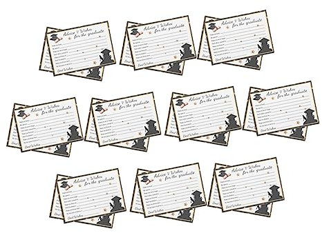 NUOBESTY 20stücke Kreative Glückwunschkarten Zum Schulabschluss Aus Beschreibbarem Papier Feine Papierkarten Für Abschiedsfeiern Und Verschiedene Anlässe