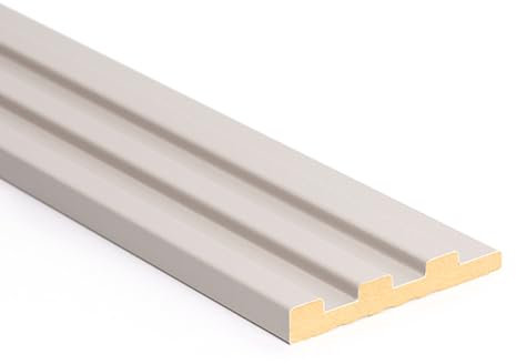 Bildershop-24 14er Set Abschlussleiste für Wandpaneele & Deckenpaneele Dekowa in Sandbeige Beige 252 x 10,7 x 1,5 cm