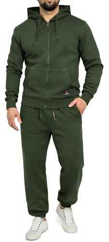 Höhenhorn Cozalp herr jogging kostym träningsoverall hemmadräkt, Grön, 5XL