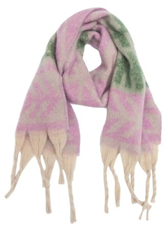 HANXIULIN Dreieckstuch Damen Damen Strickschal mit Wolle Kuschelige Schals Poncho Cape mit Knopf Dreiecksschal Groß Halswärmer Dreieckstuch