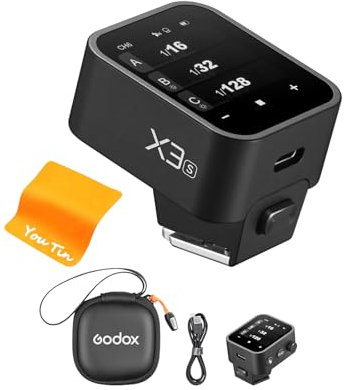GODOX X3S Wireless Trigger Transmitter Compatible with Sony Cameras 2.4G TTL Flash Trigger, Built-in Lithium Battery, OLED Touchscreen, TCM Transform Function, Durable Hotshoe