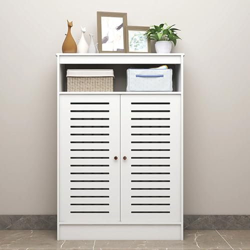 Radiator Cover Louvered Grill Shelf Cabinet, Heating Cover Storage Organizer Cabinet.,27.5 * 35.4 * 7.8IN
