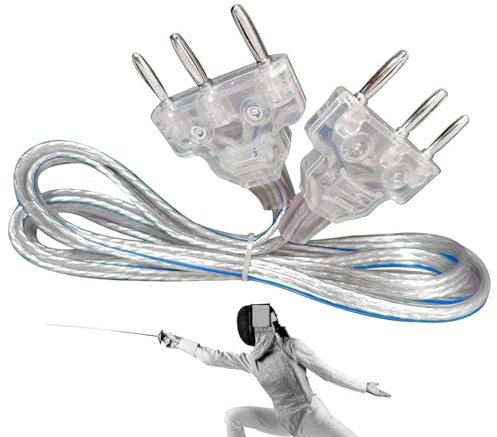 Zaunkörperschnur, Zaunhanddraht | Pin-Stecker-Körperkabel Leichter Edelstahl-Körperdraht - Flexibles Zaunzubehör Säbel, transparente Handschnur für Florett und Degen