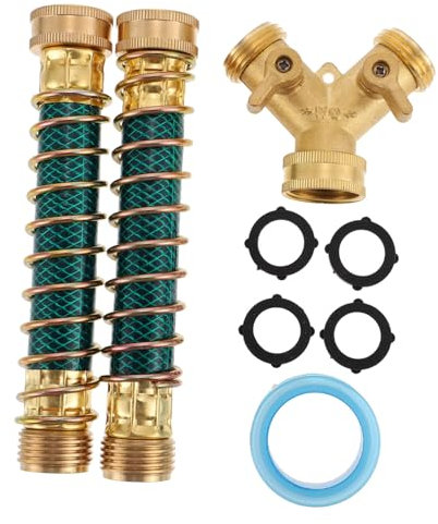 SEWOART 2-Weg Y Garten Schlauch Splitter Adapter Wasserdicht Ventile Kupfer Einfach Installieren Bewässerung Zubehör