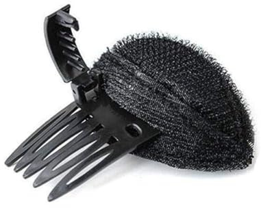 Schwarze Puff-Haarkissen, Volumenclips, flauschiges Pad, Schwamm-Clip, Dutt-Kamm und Bump It Up-Haar-Basis-Set für Frauen und Mädchen – Zubehör Haarspangen, DIY-Haarstyling-Werkzeuge