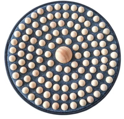 JAYIOLA Almohadilla de Masaje para Pies Colchoneta Acupresión Madera Ergonómica Ligera Portátil Adecuada para Descanso en Hogar Oficina Estudio Relaja, Style a