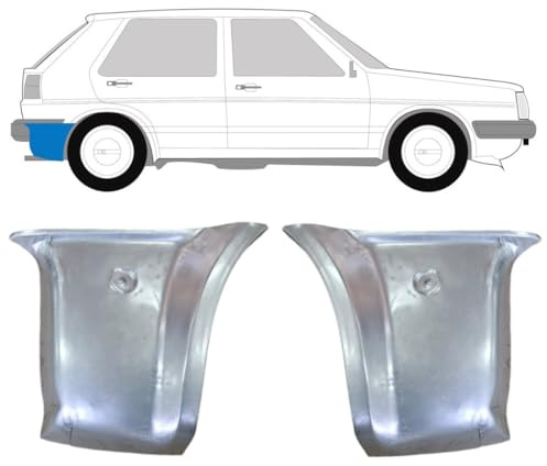 Reparaturblech Ecke hinten für Volkswagen Golf 2 1982-1992 / Links+Rechts/Satz