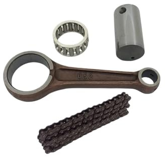 Kit biella albero motore con cuscinetto ad aghi compatibile con motori motociclistici GN125 DR125 GZ125 EN125 GS125 125CC(052)